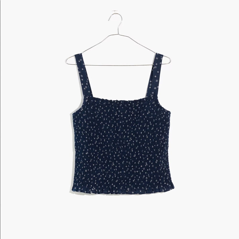 Madewell - Lucie Smocked Tank Top in Bandana Flower